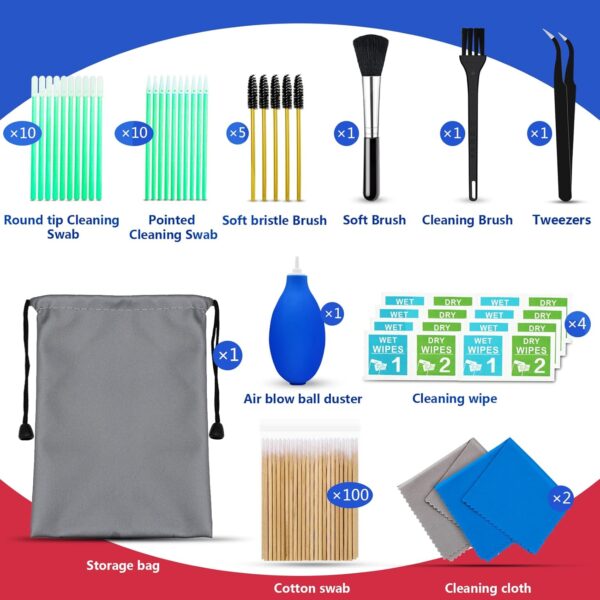 "Ultimate Device Refresh: 140-Piece Cleaning Kit for Phones, Speakers, and More!" - Image 2