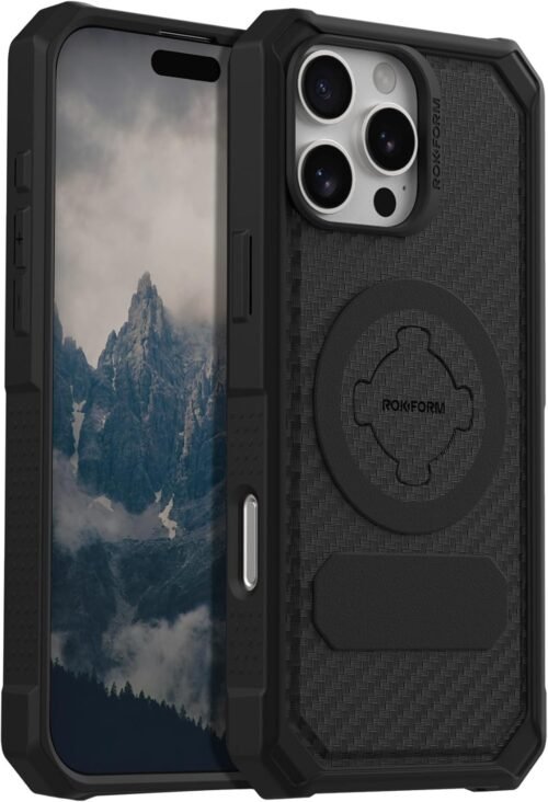 Unleash Durability: Rokform Magnetic Case for iPhone 16 Pro Max in Sleek Black