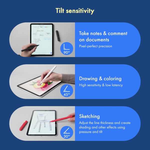 Luminous LAMY Safari Note+ Red: The Ultimate iPad Stylus with Palm Rejection and Tilt Sensitivity - Image 6