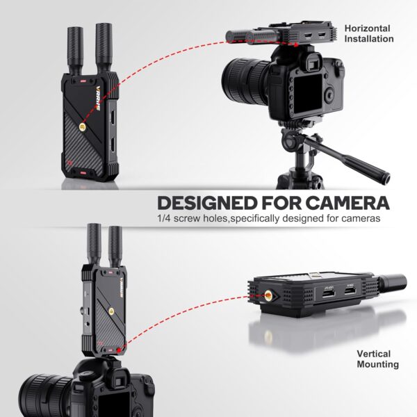Wireless HDMI Transmitter and Receiver,1080P Full HD Wireless Video Transmission System with Loop Out,1300FT Los Range,0.05s Delay,for Streaming from DSLR,Laptop,Setop Box to TV/Projector IR Support - Image 5
