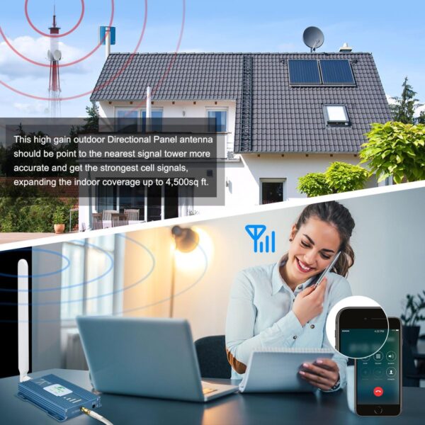 AT&T Cell Phone Signal Booster T Mobile US Cellular AT&T Signal Booster 5G 4G LTE Band 12/17 AT&T Cell Booster AT&T Cell Phone Booster T Mobile Signal Booster Cricket ATT Cell Signal Booster for Home - Image 5