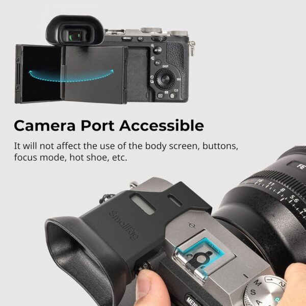 "Elevate Your Photography: Premium Eyecup for Sony Alpha 7C II/7CR - Soft Silicone with Lanyard for Enhanced Stability!" - Image 5
