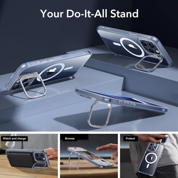 Unleash Style and Strength: ESR MagSafe-Compatible Case for iPhone 15 Pro Max with Integrated Stand and Scratch Defense - Image 6
