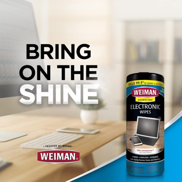 "Ultimate Tech Clean Kit: 30 Count Weiman Electronics Disinfecting Wipes with Microfiber Towel for Sparkling Screens and Devices!" - Image 8