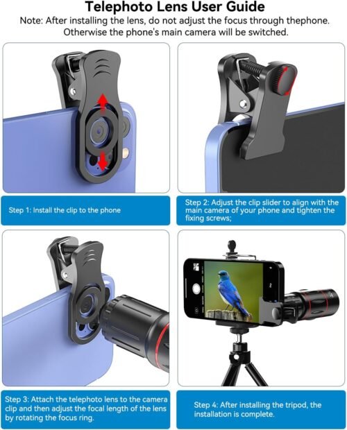 "Revolutionize Your Mobile Photography: The Ultimate 18X HD Telephoto Lens with Tripod for All Smartphones!" - 이미지 7