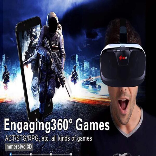 VR Headset for Phone, Compatible with iPhone Samsung and Android 3D Virtual Reality for Kids and Adults VR Goggles for Smartphone /4.5-6.3in Eyes Protected Anti-Blue HD Lenses - Image 5