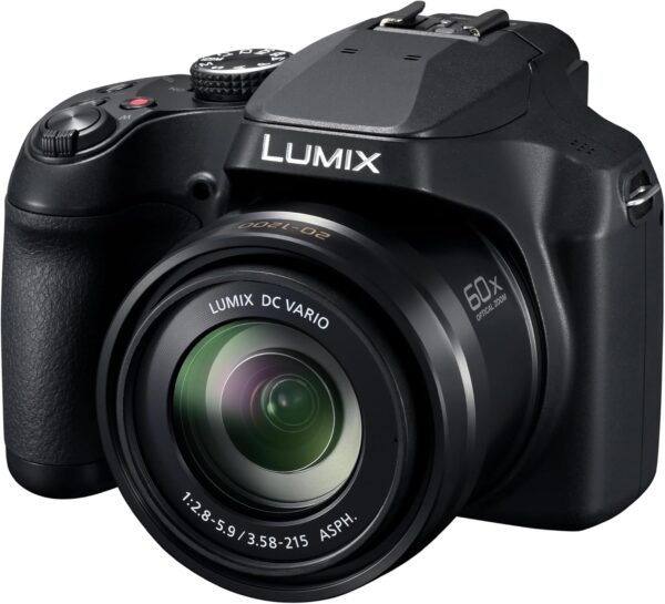 Panasonic LUMIX FZ80D Compact Camera with 20-1200mm Zoom Lens, Point and Shoot Digital Camera with 4K Video/Photo Recording and Power Optical Image Stabilizer - DC-FZ80D - Image 2