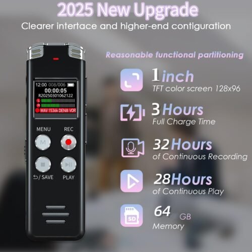 "Unlock Your Voice: The Ultimate 64GB Mini Digital Recorder for Effortless Lecture and Interview Capturing!" - 이미지 4