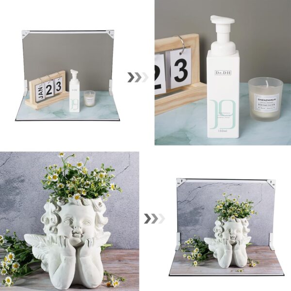 "Elevate Your Product Shots: 10-Piece Mini Backdrop Kit for Stunning Flat Lay Photography" - Image 4