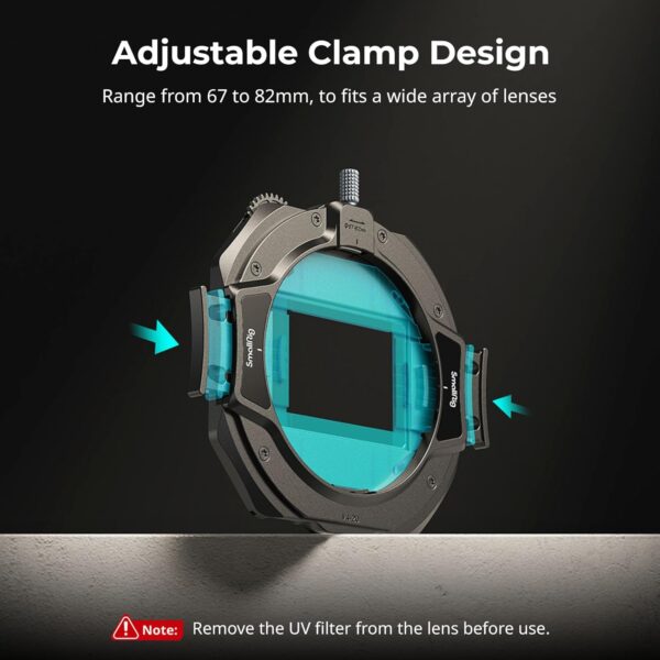 SmallRig Matte Box with Adjustable Clamp from 67mm - 82mm, with Lens Hood, Top Flag, CPL 1 & 2 Filters, for DSLR Mirrorless Cameras - 4411 - Image 2