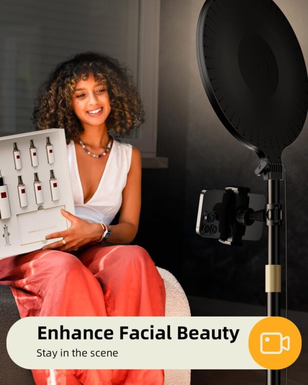 Illuminate Your Creativity: 10.5" LED Ring Light & 72" Tripod Bundle for Flawless Video & Makeup Mastery! - Image 2