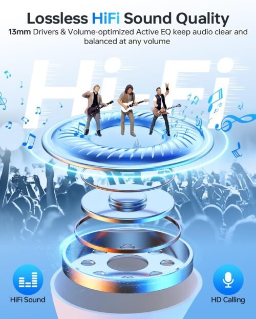 Stay Tuned: Waterproof Bluetooth 5.3 Earbuds with 40-Hour Playtime & Smart Charging Case! - 이미지 3