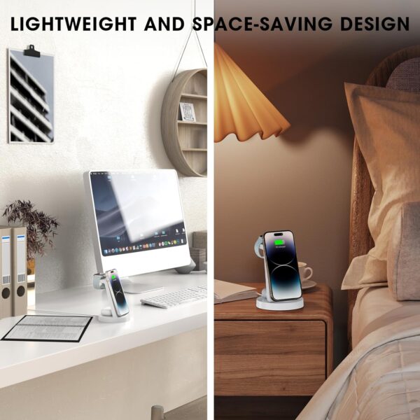 3 in 1 Charging Station for iPhone - Wireless Charger for Apple Products Multiple Devices - Charging Dock Stand for AirPods (for iPhone 16e 16 15 14 13 pro 12 11 X Max) - Image 6