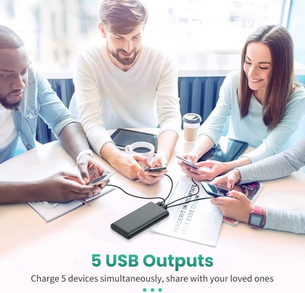 "Ultimate 38800mAh Power Bank: Stay Charged Anywhere with LCD Display & 5 USB Outputs for All Devices!" - Image 7