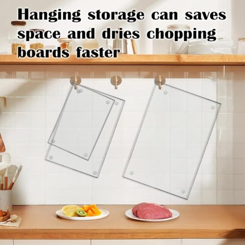 "Ultimate 3-Pack Heat-Resistant Glass Cutting Boards: Non-Slip, Scratch-Proof Perfection for Your Kitchen!" - 이미지 5