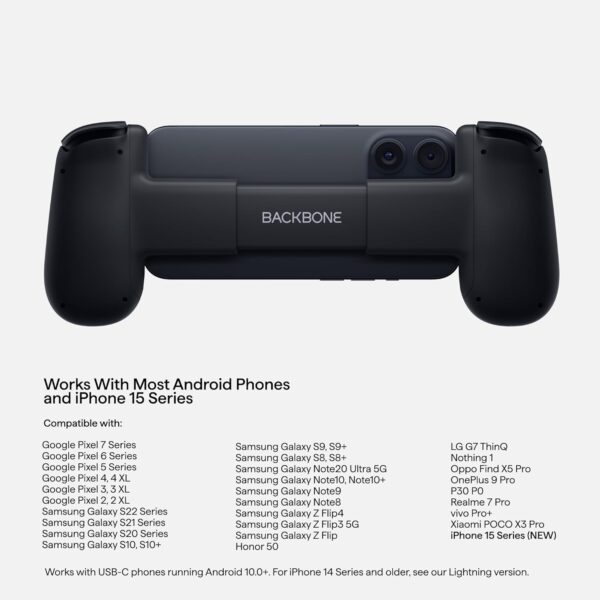 BACKBONE One Mobile Gaming Controller for Android and iPhone 15/16 Series (USB-C) - 2nd Gen - Turn Your Phone into a Gaming Console - Play Xbox, PlayStation, Call of Duty, Roblox, Fortnite & More - Image 4