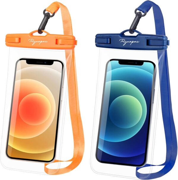 Waterproof Phone Pouch Bag - 7.5in Water Proof Cell Phone Case for Beach Travel Must Haves, IPX8 Dry Bag with Lanyard for iPhone 16 15 Pro Max Galaxy S24+ S23, Cruise Ship Essentials