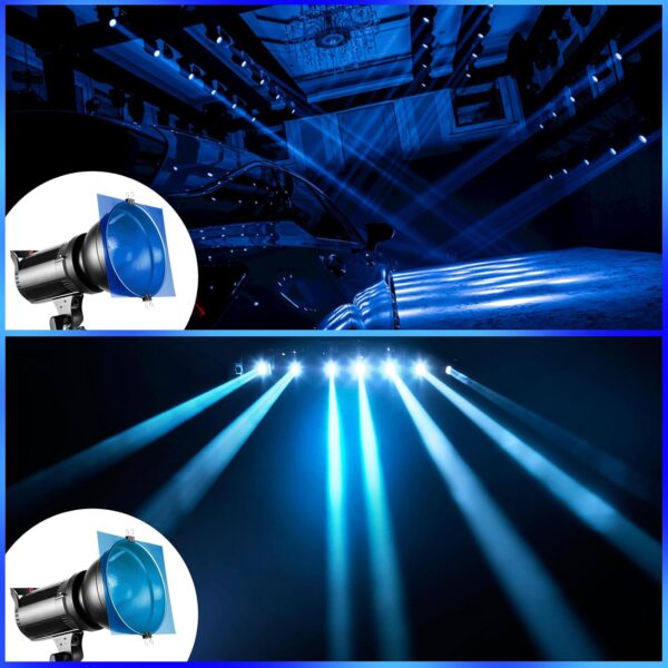 "Transform Your Lighting: 10-Piece A4 Blue Gel Filter Set for Stunning Visuals" - Image 7