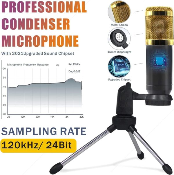 Elevate Your Sound: All-in-One Podcasting Gear with SINWE Microphone, Tripod, and Pro Mixer! - Image 2