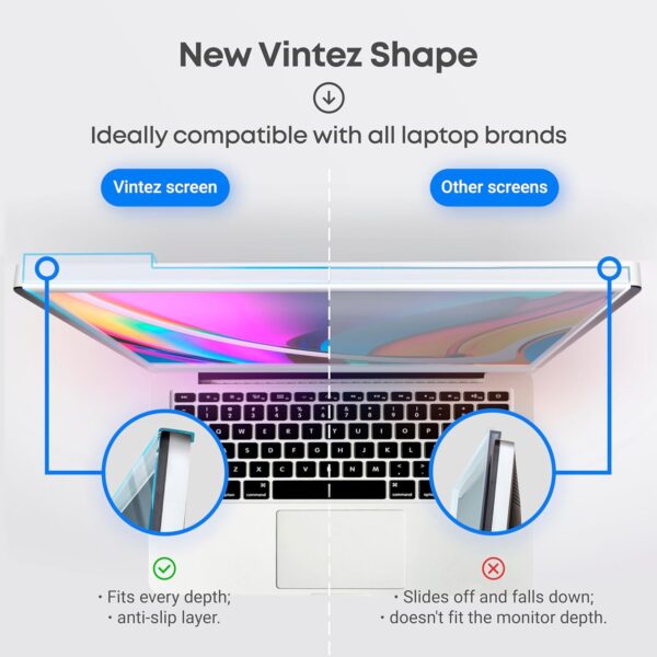 "VINTEZ 15.6-Inch Blue Light Shield: Your Ultimate Anti-UV Eye Guard for Laptops and Monitors" - Image 4