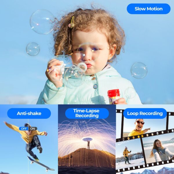 "Ultimate 4K 30fps Video Camcorder: Night Vision, 16X Zoom & 270° Touch Screen – Perfect for YouTube Creators!" - Image 7