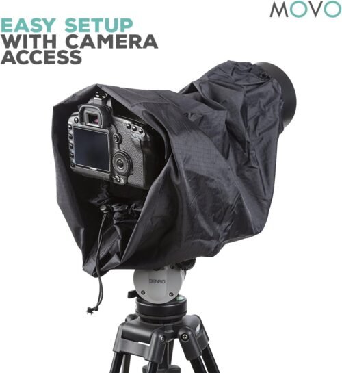 Movo CRC17 StormShield: Ultimate Rain Protection for DSLR Gear (Compact Size: 17 x 14.5) - 이미지 4
