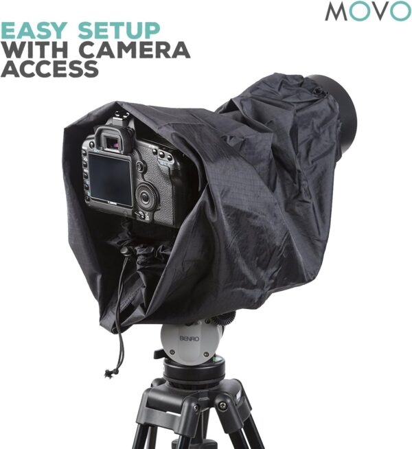 Movo CRC17 Storm Raincover Protector for DSLR Cameras, Lenses, Photographic Equipment (Small Size: 17 x 14.5) - Image 4
