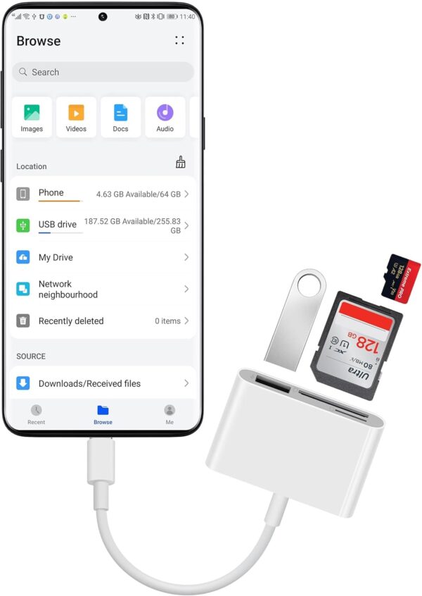 "Ultimate 3-in-1 USB-C SD Card Reader: Your Go-To Adapter for iPhone 15/16, iPad, Mac & More!" - Image 5