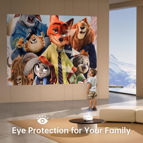 ARTSEA Mini Portable Projector for iPhone - HD 1080P Support Pico Movie Projector to Watch Cartoon, Phone Projector Compatible with HDMI, USB, TV Stick, Laptop, iOS and Android - Image 4