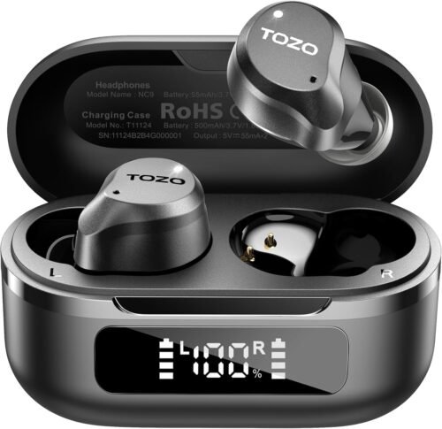 "Immerse Yourself: TOZO's Advanced Noise-Canceling Wireless Earbuds with 59-Hour Playtime and Customizable EQ!"