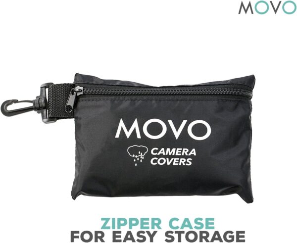 Movo CRC17 Storm Raincover Protector for DSLR Cameras, Lenses, Photographic Equipment (Small Size: 17 x 14.5) - Image 6