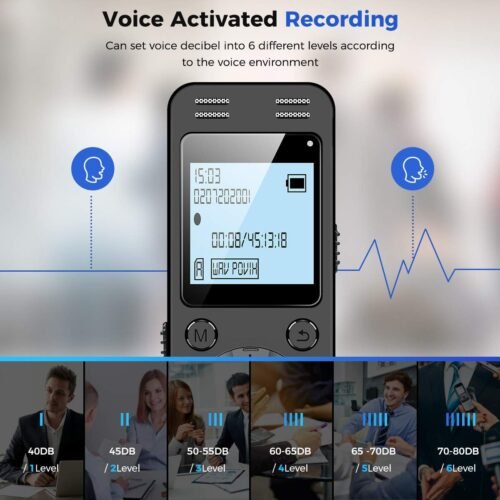 "Unlock the Future of Note-Taking: EVIDA 128GB Voice Recorder with 9296 Hours of Voice-Activated Magic!" - 이미지 4