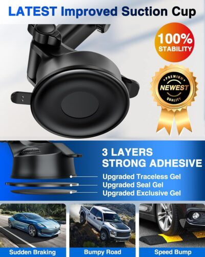 The 2025 PowerGrip Phone Mount: Unmatched Suction & Military Precision for Your Vehicle! - 이미지 9