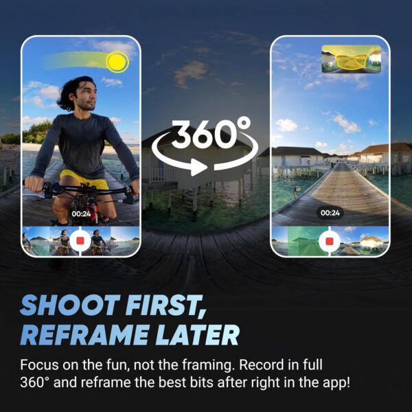 Unleash Adventure: The Ultimate Waterproof 8K 360 Action Camera Bundle with Game-Changing Features! - Image 3