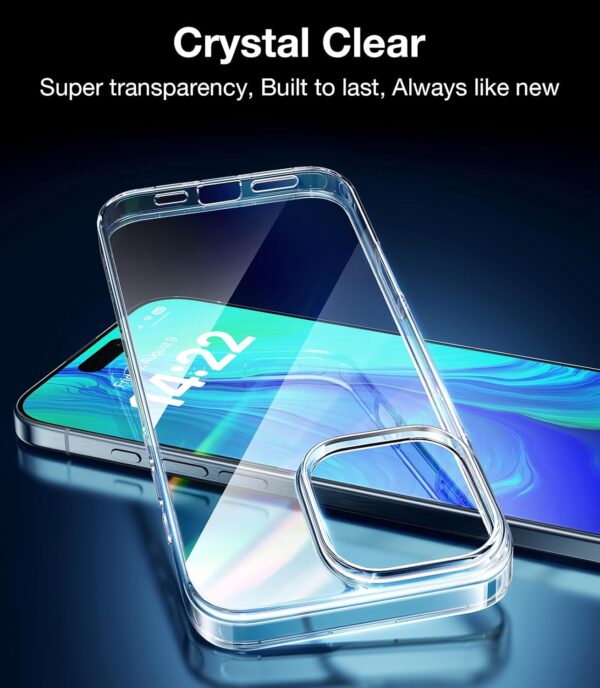 "TORRAS Crystal Clear Armor: Sleek and Strong Protection for Your iPhone 16 Pro!" - Image 2