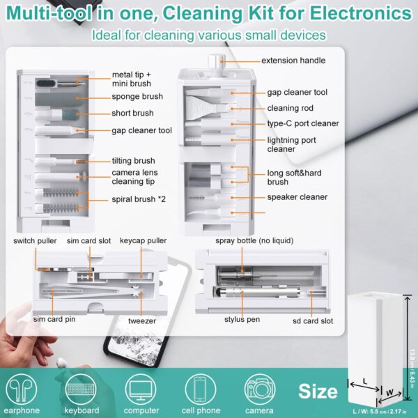 All-in-One VICHYIE Tech Cleaning Duo: Brush & Kit for Spotless Screens, Devices, and More! - Image 7