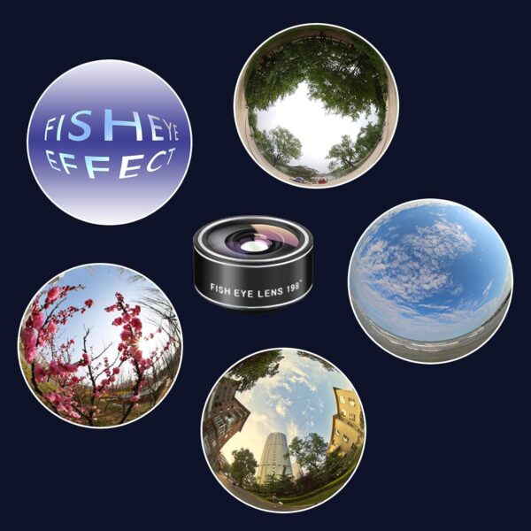Phone Camera Lens (11 Lenses) Phone Lens Kit, Clip on Fisheye/Macro/Wide Angle Lens Attachment with Travel Case for iPhone 14 13 12 11 Xs X Pro Max Samsung Android Smartphone - Image 5