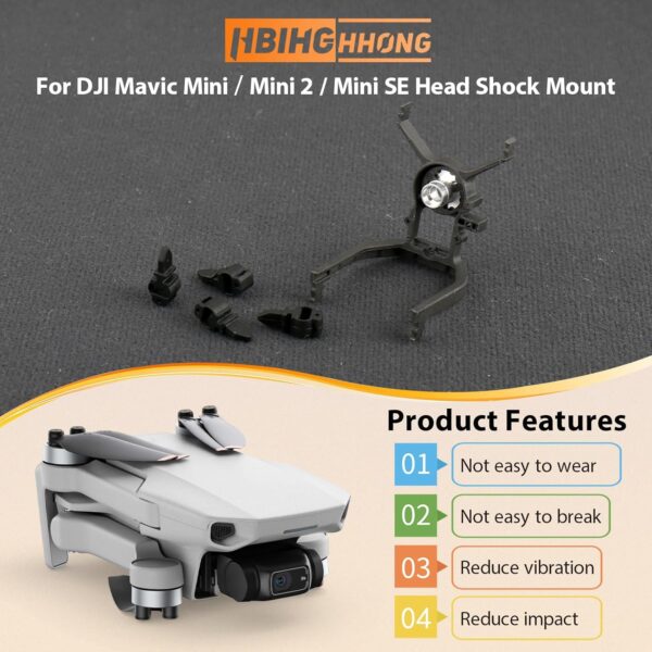 Replacement for DJI Mini 2 Gimbal Camera Shock Absorber Bracket with Shock Absorber Ball for DJI Mini Mavic/SE/2 SE/4K Damper Rubber Gimbal Mounts Accessories Parts - Image 3