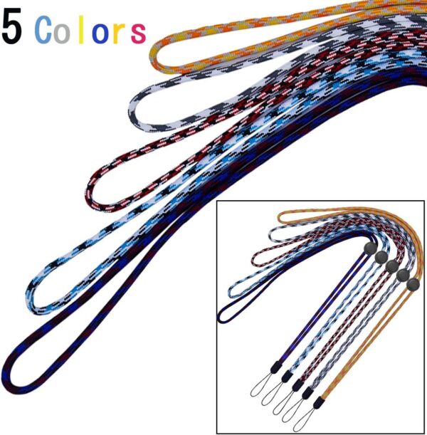 YOUOWO 5 Pack 5 Colours Adjustable Lanyards Neck Strap Lanyard For Keys Pen Phone ID Badges Holder - Image 5