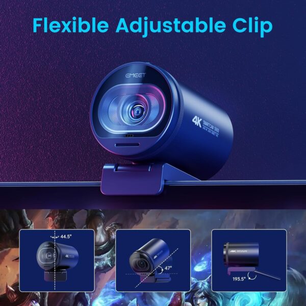 Transform Your Streaming Experience: EMEET S600 4K Webcam with Sony Sensor and Advanced Features - Image 8
