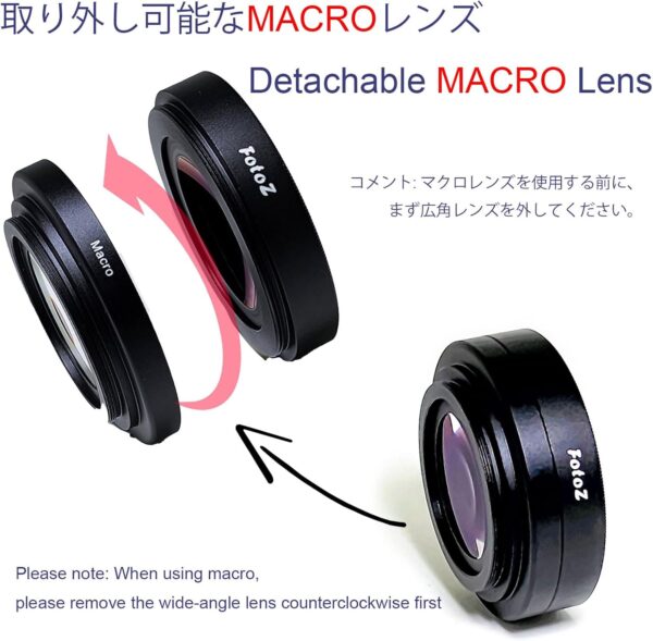 FotoZ 40.5mm 0.75x Mini Wide Angle Conversion Lens(w/Macro), for Sony ZV-1F ZV-E10, ZV-E10 MarkII A6400 A6700 Accessories, Compatible with kit Lens 16-50mm, PZ 16-50mm OSS II (Black) - Image 5