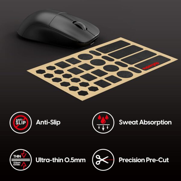 "Revolutionize Your Game with Pulsar's Ultra-Thin SUPERGRIP Mouse Tape: Supreme Comfort and Control!" - Image 2