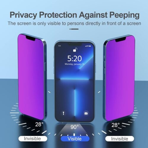 "Unlock Your Privacy: PAPIKISS Tempered Glass Screen Protector for iPhone 13/14 with Stunning Gradient Colors!" - 이미지 4