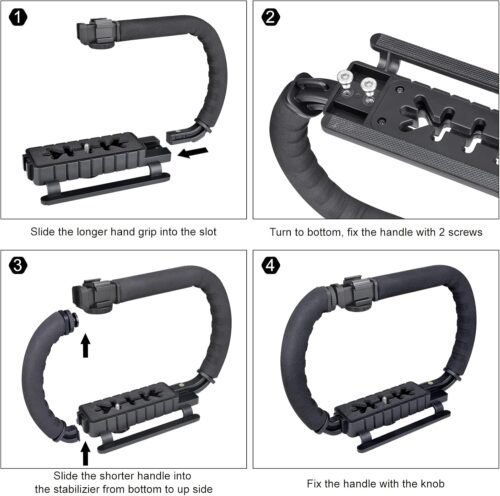 Ultimate Multi-Camera Stabilizer Rig: Elevate Your Vlogging Game with This Versatile Expansion Cage for GoPro, Canon, Nikon, Sony, and Smartphones! - 이미지 8