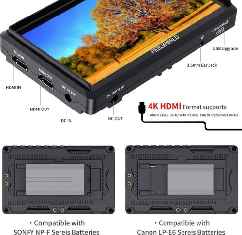"Discover the Ultimate Filmmaking Companion: FEELWORLD S55 V3 6" FHD DSLR Monitor Bundle with Essential Accessories!" - 이미지 3