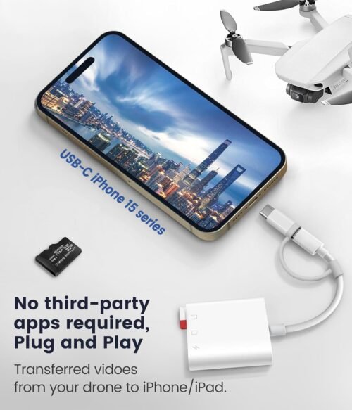 "Capture Moments Anywhere: Oyuiasle Dual-Slot SD Card Reader for iPhone and iPad" - 이미지 4