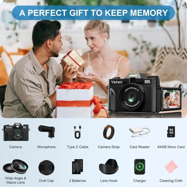Capture Your Adventures: The Yatao 6K 64MP Camera Revolution for Vloggers and Photographers - Image 7