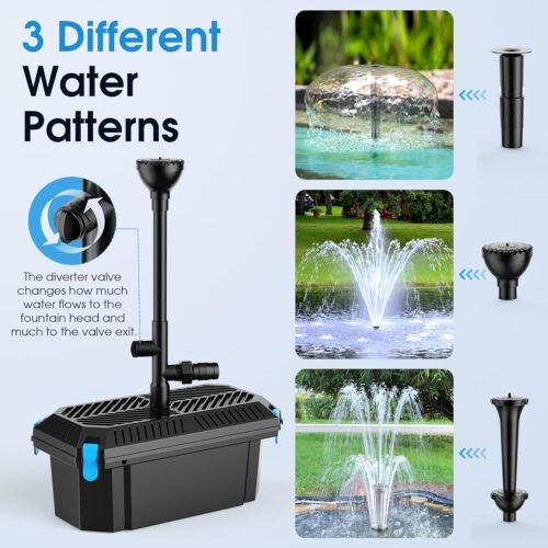 "Transform Your Pond Oasis: POPOSOAP 660GPH Filter & Fountain Kit for Crystal Clear Water and Stunning Features!" - 이미지 7