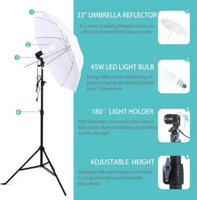 Ultimate Photography Lighting Kit: Softboxes, Tripods, and Versatile Backdrops for Stunning Video Shoots! - 이미지 6