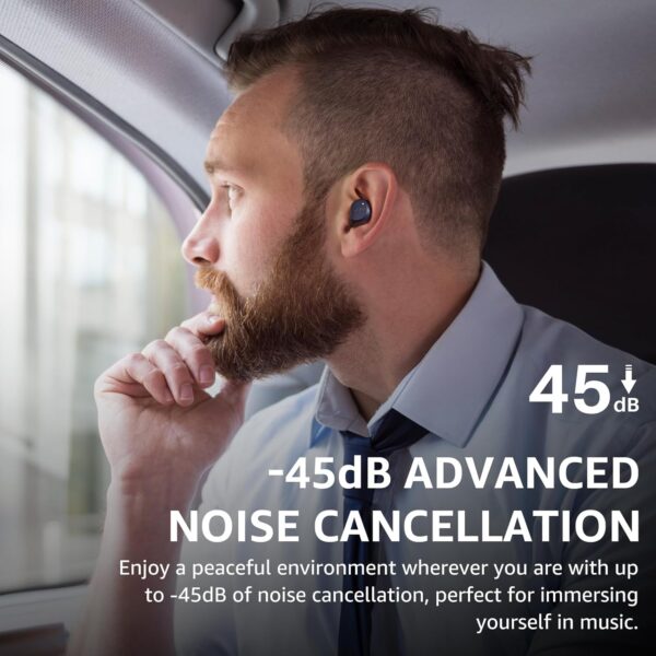 SoundShield Pro: Ultimate Wireless Earbuds with 6-Mic Clarity, IPX8 Waterproof Protection, 59-Hour Playtime, and Custom EQ via App! - Image 3